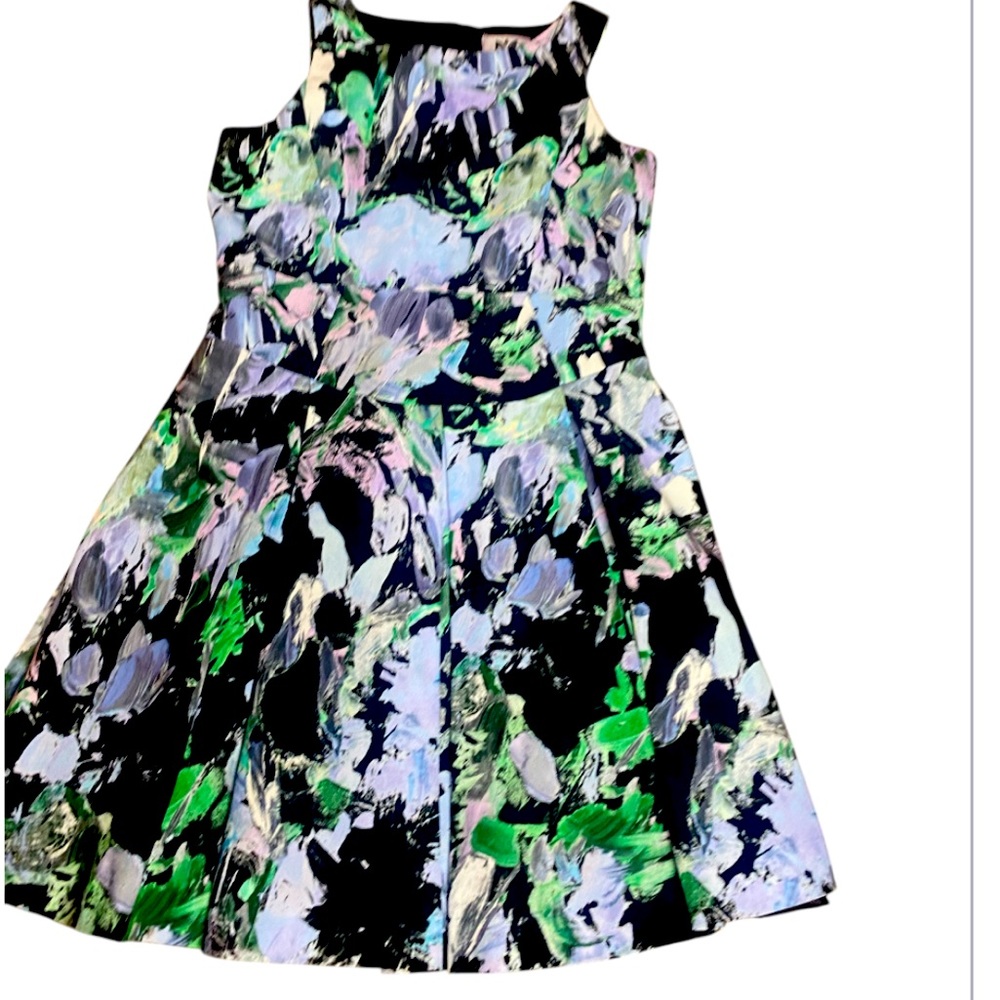 Milly Minis Black and blue Halter A-Line Dress